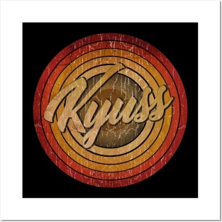 arjunthemaniac,circle vintage retro faded kyuss Posters and Art